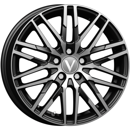 Vector B229 6x16 4x100 ET50 D60,1 (Black Polished)